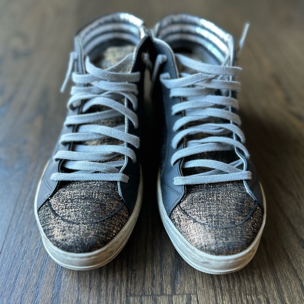 P448 Metallic Skate High-Top Sneaker View 3